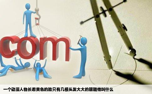 一个动漫人物长着黄色的脸只有几根头发大大的眼睛他叫什么