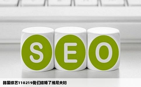 韩国综艺110219我们结婚了维尼夫妇