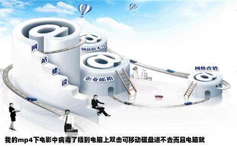 我的mp4下电影中病毒了插到电脑上双击可移动磁盘进不去而且电脑就