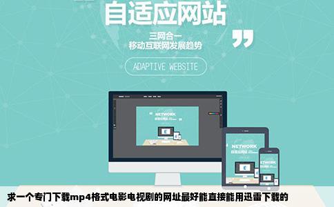 求一个专门下载mp4格式电影电视剧的网址最好能直接能用迅雷下载的