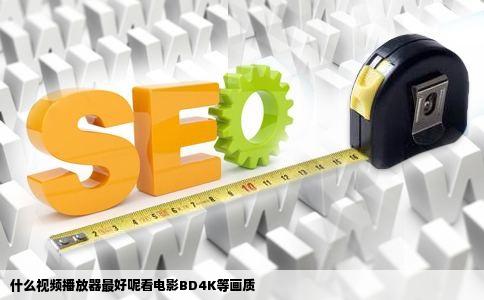 什么视频播放器最好呢看电影BD4K等画质