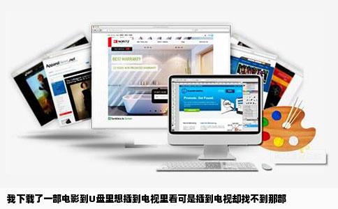 我下载了一部电影到U盘里想插到电视里看可是插到电视却找不到那部